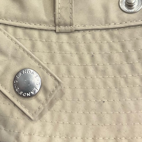 LANDS' END Hat Sun Hat Khaki Nylon Bucket Hat Sz S/M Cream - Picture 4 of 9